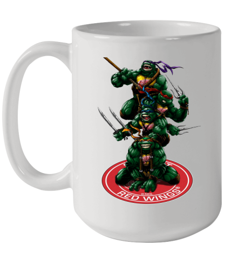 NHL Hockey Detroit Red Wings Teenage Mutant Ninja Turtles Shirt Ceramic Mug 15oz