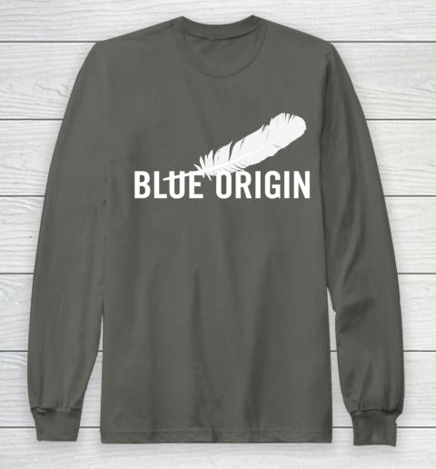 Blue Origin  All White Long Sleeve T-Shirt 5