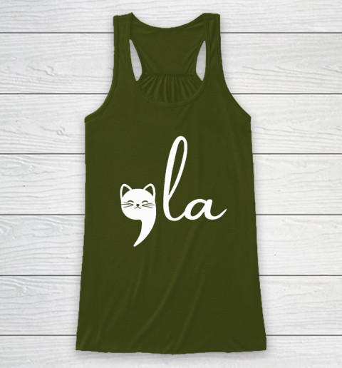 Cat Comma La Kamala Harris For President 2024 Election Racerback Tank 2