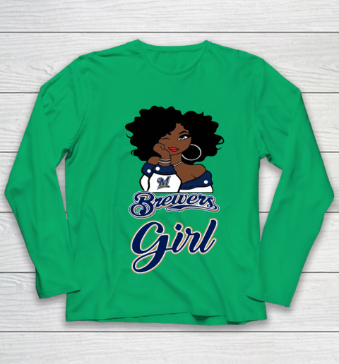 Milwaukee Brewerss Girl MLB Youth Long Sleeve 6