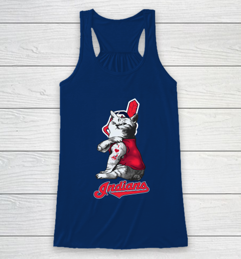 MLB Baseball My Cat Loves Cleveland Indians Racerback Tank 7 MLB Baseball My Cat Loves Cleveland Indians Racerback Tank - Image 7