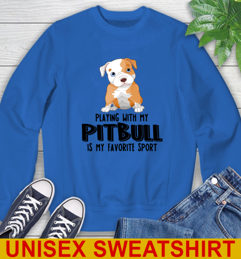 Playing with my pitbull is my favorite sport 32