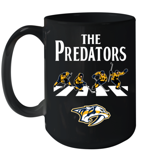 NHL Hockey Nashville Predators The Beatles Rock Band Shirt Ceramic Mug 15oz