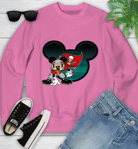 NFL Tampa Bay Buccaneers Mickey Mouse Disney Football T Shirt Youth Sweatshirt 7