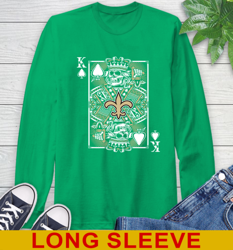 New Orleans Saints NFL Football The King Of Spades Death Cards Shirt Long Sleeve T-Shirt 8