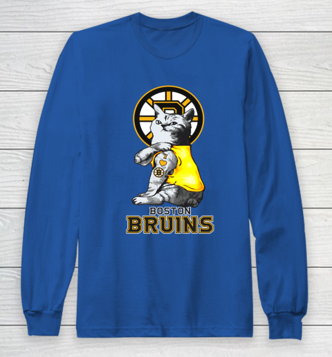 NHL My Cat Loves Boston Bruins Hockey Long Sleeve T-Shirt 6