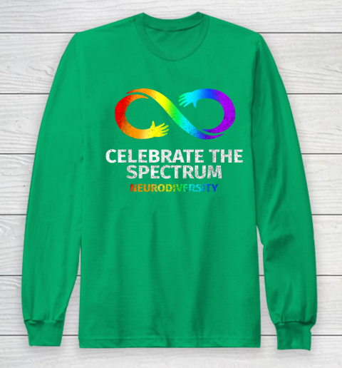Neurodiversity Celebrate Spectrum Infinity Autism Awareness Long Sleeve T-Shirt 4