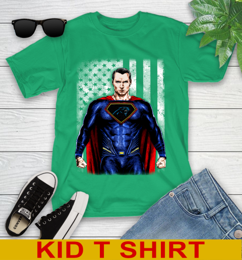 NFL Football Carolina Panthers Superman DC Shirt Youth T-Shirt 7