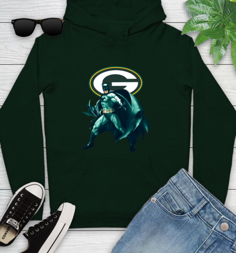 NFL Batman Football Sports Green Bay Packers Youth Hoodie 13