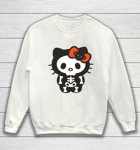 Hello Kitty Skeleton Halloween Sweatshirt