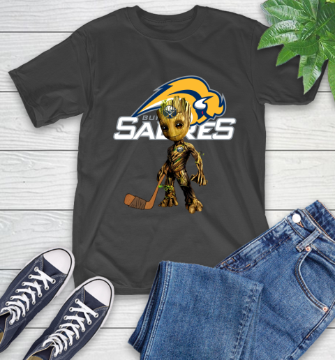Buffalo Sabres NHL Hockey Groot Marvel Guardians Of The Galaxy T-Shirt 2