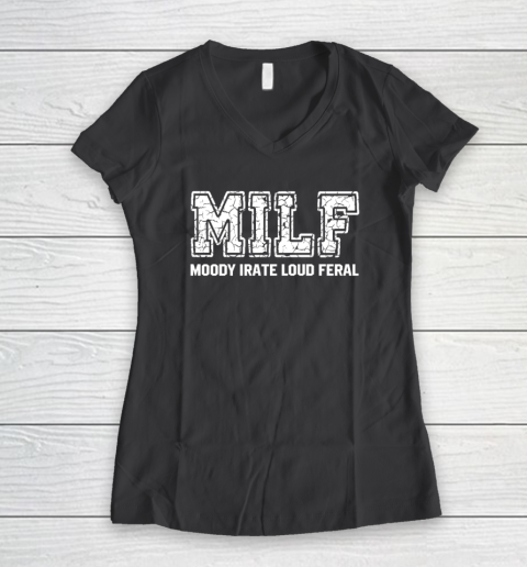 MILD Moody Irate Loud Feral Women's V-Neck T-Shirt 4