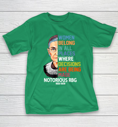 Notorious RBG 1933  2020 Women Belong In All Places Ruth Bader Ginsburg T-Shirt 5