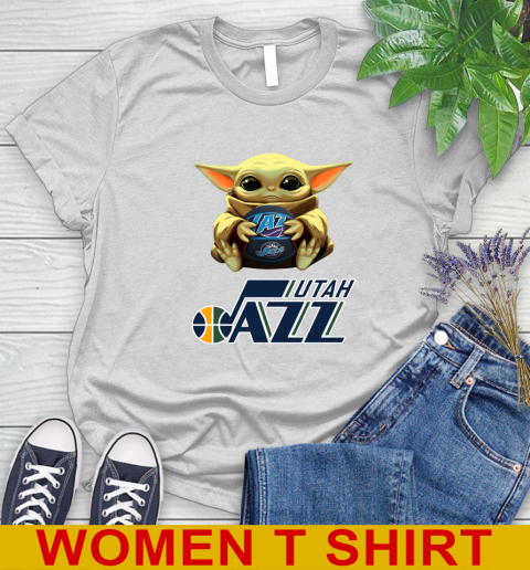 NBA Basketball Utah Jazz Star Wars Baby Yoda Shirt 89