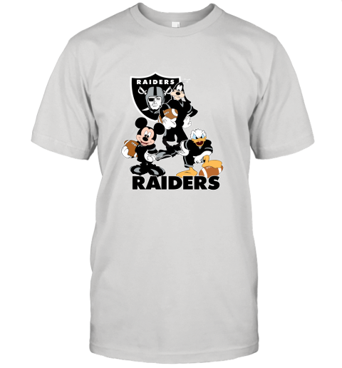 Mickey Donald Goofy The Three Oakland Raiders Football Shirts Unisex Jersey Tee