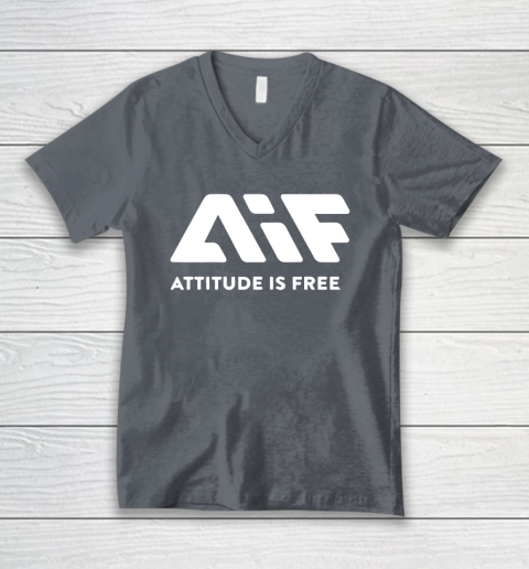 Attitude Is Free V-Neck T-Shirt 4