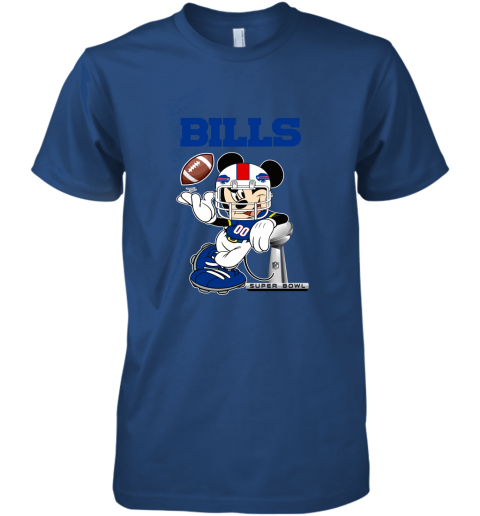 NFL Buffalo Bills Mickey Mouse Disney Super Bowl Football Youth T-Shirt 