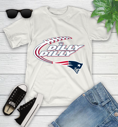 NFL New England Patriots Dilly Dilly Football Sports Youth T-Shirt