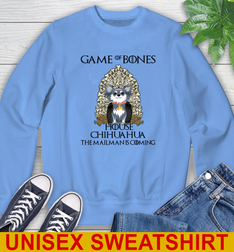 Game of bones house chihuahua dog the mailman is coming tshirt 35