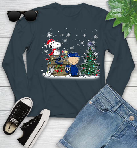 NHL Vancouver Canucks Snoopy Charlie Brown Woodstock Christmas Stanley Cup Hockey Youth Long Sleeve 9