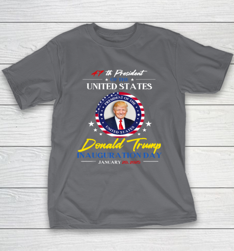 President Donald Trump Inauguration Day 2025 47th President Youth T-Shirt 5