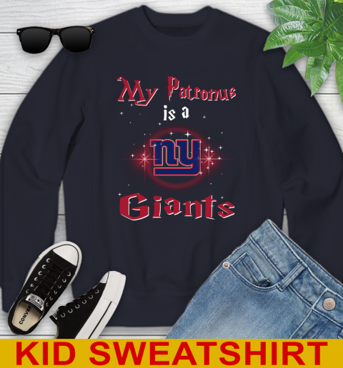 NFL Football Harry Potter My Patronus Is A New York Giants Youth Sweatshirt 2