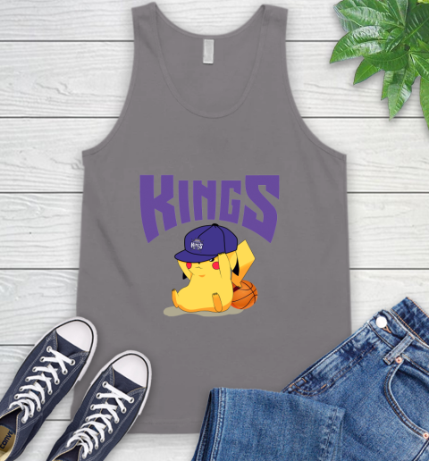 NBA Pikachu Basketball Sports Sacramento Kings Tank Top 7