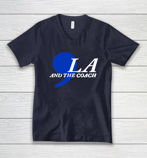 Harris Walz 2024 Comma La and The Coach V-Neck T-Shirt 2