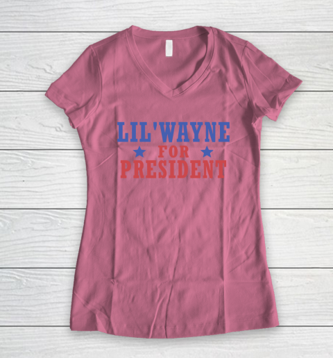 Lil'Wayne For President Women's V-Neck T-Shirt 7