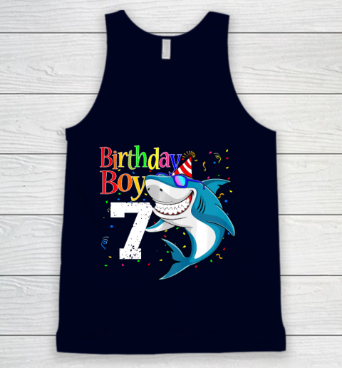 Kids 7th Birthday Boy Shark Shirts 7 Jaw Some Four Tees Boys 7 Years Old Tank Top 2