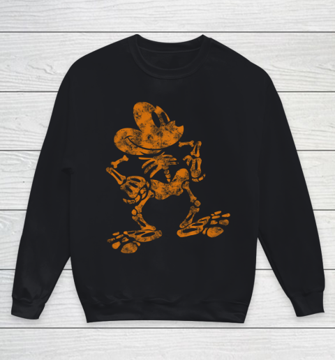 Disney Mickey Mouse Halloween Skeleton Youth Sweatshirt