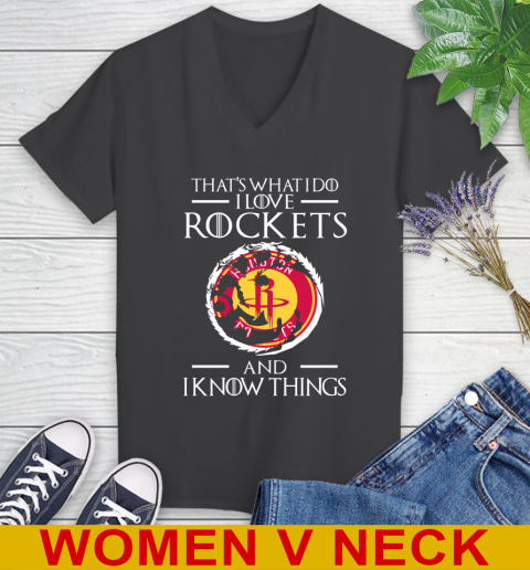 Houston Rockets NBA Basketball That's What I Do I Love My Team And I Know Things Game Of Thrones 80