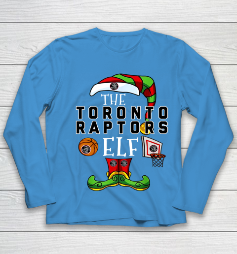 Toronto Raptors Christmas ELF Funny NBA Youth Long Sleeve 5