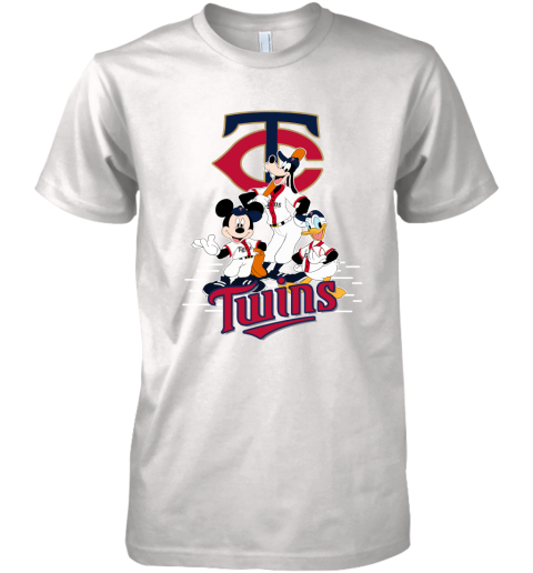Minnesota Twins Mickey Donald And Goofy Baseball Premium Men's T-Shirt