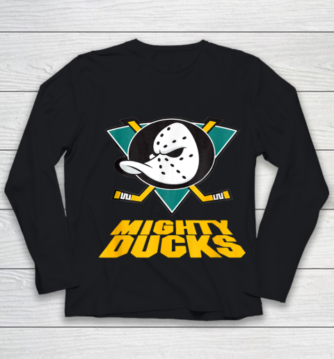 Ducks Arts Mighty Of Anaheim Hockey Funny Sports Lovers Youth Long Sleeve