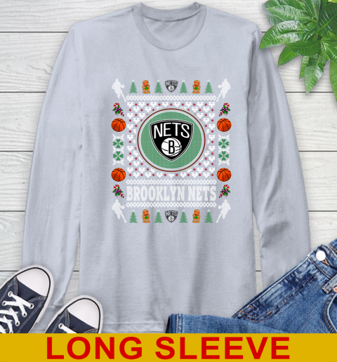 Brooklyn Nets Merry Christmas NBA Basketball Loyal Fan Long Sleeve T-Shirt 6