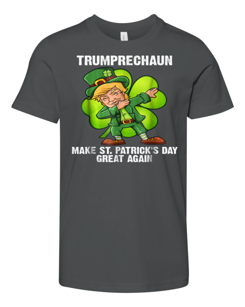 Dabbing Trumprechaun St Patricks Day Clover Funny T Premium Youth T-shirt