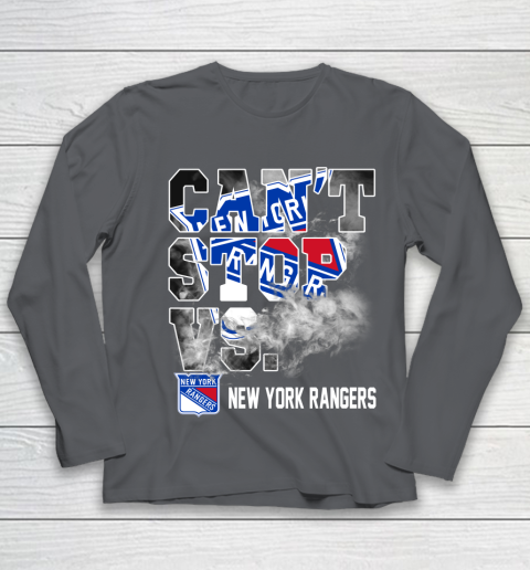 NHL New York Rangers Hockey Can't Stop Vs Youth Long Sleeve 6