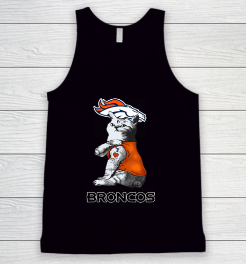 NFL Football My Cat Loves Denver Broncos Tank Top