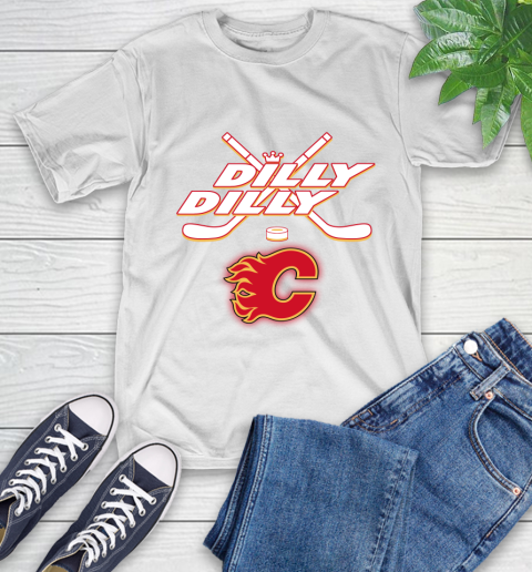 NHL Calgary Flames Dilly Dilly Hockey Sports T-Shirt