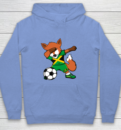 Dabbing Fox Jamaica Soccer Fans Jersey Jamaican Football Fan Hoodie 11