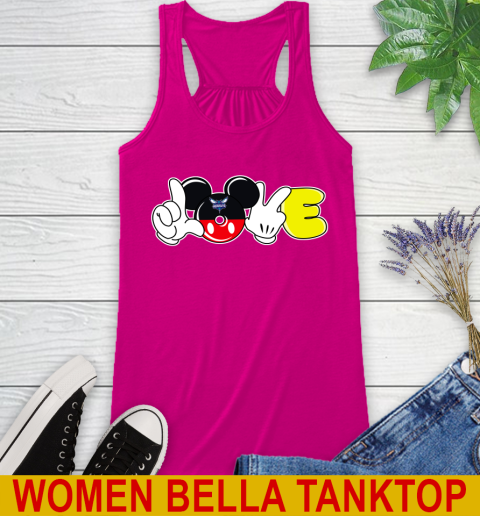 Charlotte Hornets NBA Basketball Love Mickey Disney Sports Racerback Tank 8