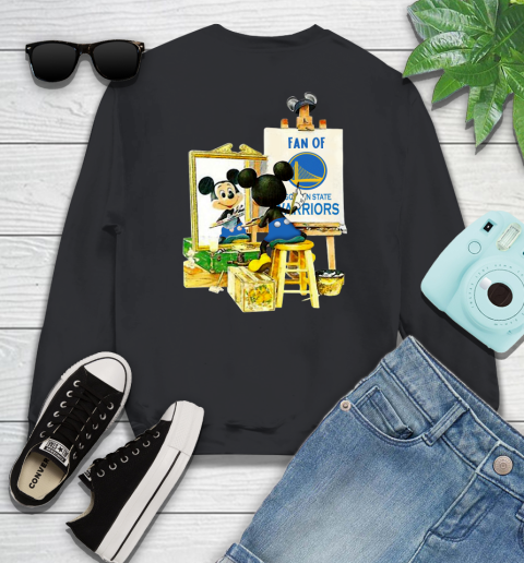 NBA Basketball Golden State Warriors Mickey Drawing Shirt 25