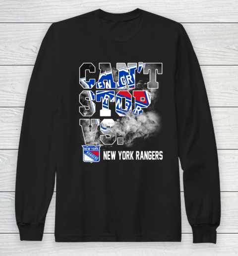 NHL New York Rangers Hockey Can't Stop Vs Long Sleeve T-Shirt