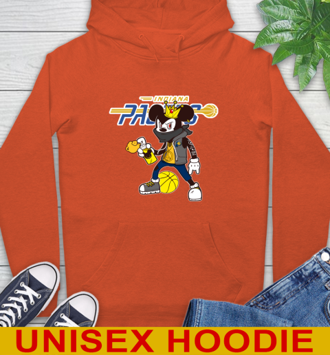 Indiana Pacers NBA Basketball Mickey Peace Sign Sports Hoodie 5