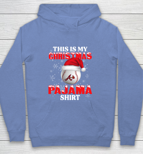 Atlanta Braves This Is My Christmas Pajama Shirt MLB Youth Hoodie 8