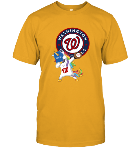 Hip Hop Dabbing Unicorn Flippin Love Washington Nationals Unisex Jersey Tee