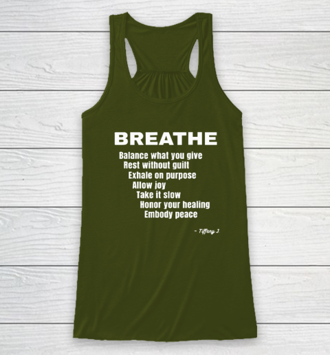 Breath Balance What You Give Rest Without Guilt Racerback Tank 2