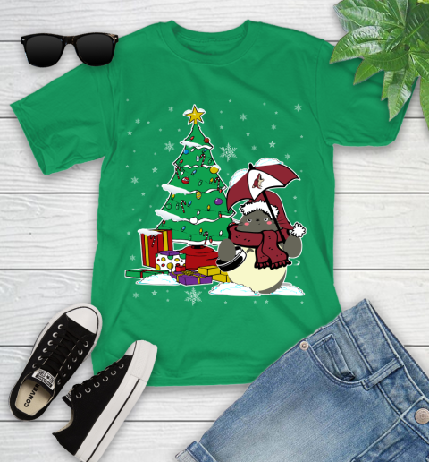 Arizona Coyotes NHL Hockey Cute Tonari No Totoro Christmas Sports Youth T-Shirt 8