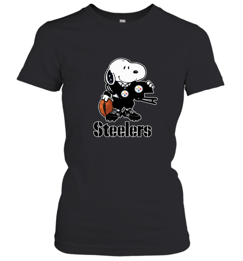 Snoopy A Strong And Proud Pittsburgh Steelers Player NFL Women's T-Shirt